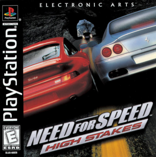 Need for Speed High Stakes box art for Playstation